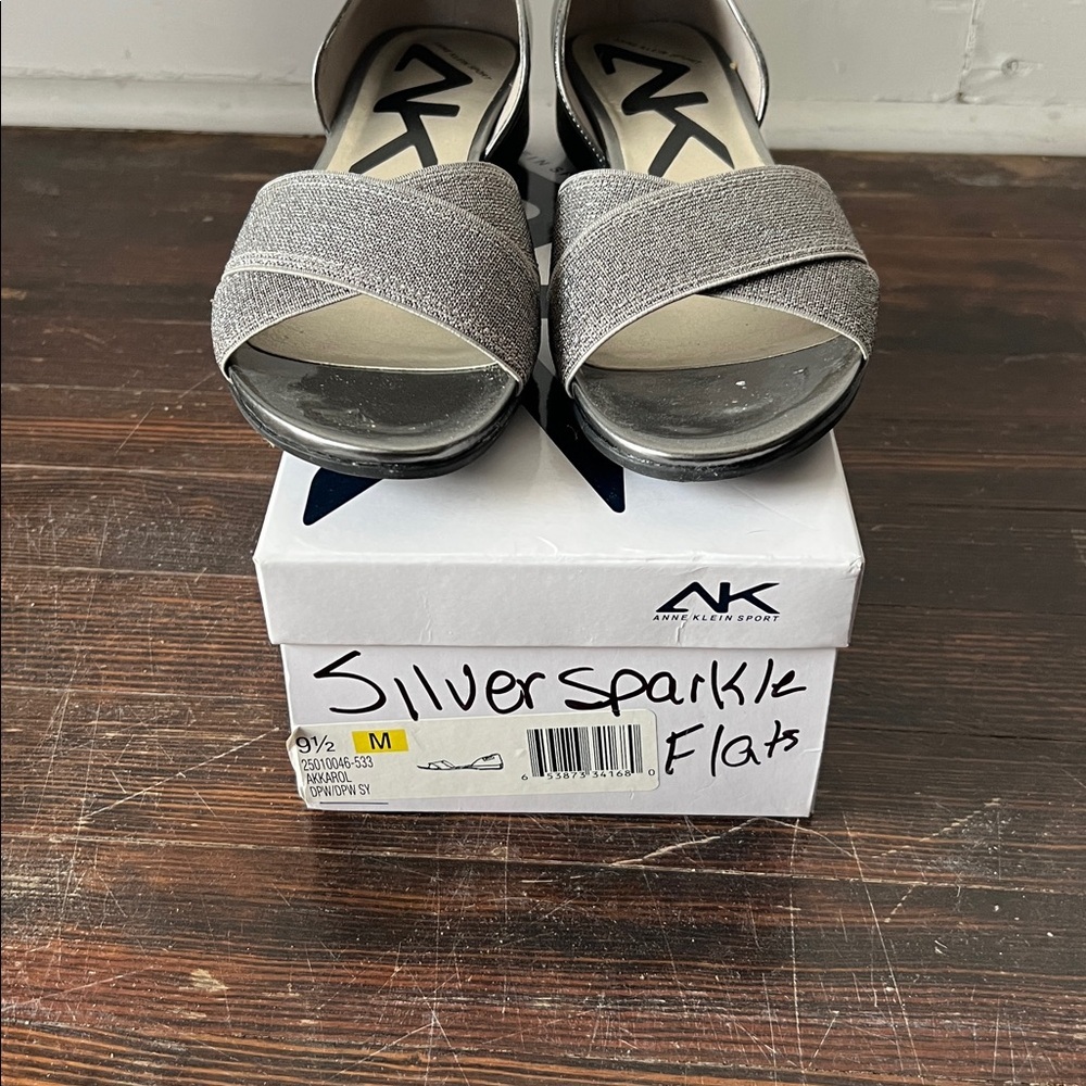 Anne Klein Sport Women’s Sparkle Flats Size 9.5 - Picture 2 of 5